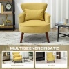 Afbeelding van HOMCOM Gele Polyester Fauteuil met Schuim - 69x69,5x78 cm