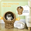 Afbeelding van PawHut - Kattenmand met kussen - machinewasbaar - stabiel en veilig