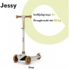 Afbeelding van Lionelo Jessy Kinderstep - 3 wielen - Voor kinderen 3+ - Tot 50kg - LED wielen - Verstelbare hoogte