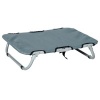 Afbeelding van PawHut Verhoogd Inklapbaar Hondenbed voor Buiten, Grijs, 59 x 46 x 15 cm