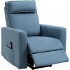 Afbeelding van HOMCOM Relaxfauteuil met Sta-op functie en Afstandsbediening - Blauw