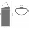 Afbeelding van Brabantia Touch Bin Prullenbak - 40 liter - Zacht Beige
