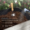 Afbeelding van Outsunny Houten Hoogbed met Opbergvak, Kruidenbed met Wielen, 110 x 50 x 95 cm, Wit