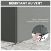 Afbeelding van Outsunny Waterdichte Tuinmeubelhoes, Winddicht en UV-bestendig, Grijs 600D Oxford-stof