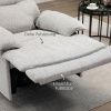 Afbeelding van HOMCOM Relaxstoel van Polyester en MDF, Lichtgrijs, 89L x 98B x 101H cm