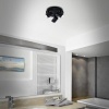 Afbeelding van BRILONER LEUCHTEN BANYO badkamerlamp, 5 W, IP44, zwart, metaal-kunststof, incl. 3x GU10