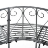 Afbeelding van Outsunny ronde 360° boombank van metaal ∅160 cm