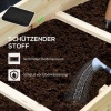 Afbeelding van Outsunny verhoogde plantenbak van dennenhout - natuurlijk hout
