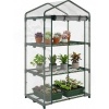 Afbeelding van Outsunny Kas van metaal en kunststof - 69L x 49B x 125H cm - Transparant