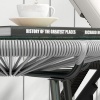 Afbeelding van Outsunny Rattan Bijzettafel Metaal, PE Rattan Grijs