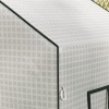 Afbeelding van Outsunny Vervangingszeil voor broeikas, 140 x 73 x 190 cm, met raam en deur, UV-bescherming, wit