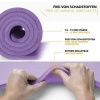 Afbeelding van TRESKO® fitnessmat yogamat pilatesmat 185 x 60 cm, paars, 1,5 cm dikte, ftalaatvrij
