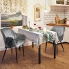 Afbeelding van SONGMICS eetkamerstoel, fluweel Fauteuil met Armleuningen, Lichtgrijs