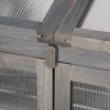 Afbeelding van Outsunny kas - grijs dennenhout en kunststof - 70L x 50B x 120H cm
