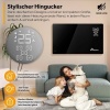 Afbeelding van Tresko glazen elektrische kachel 1500W - LED-display
