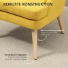Afbeelding van HOMCOM Eetkamerstoel met bekleding 839-316