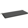 Afbeelding van Outsunny Buiten zitkussen - Polyester, schuim - 110L x 46B x 6,5H cm - Donkergrijs