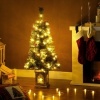 Afbeelding van HOMCOM Kunststof Kerstboom 120 cm Groen met Staal, 56L x 56B cm