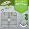 Afbeelding van Tillvex® Parasolstandaard 60 liter / 80 kg, 4-delig, weerbestendig, vulbaar met water of zand