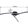 Afbeelding van Globo TANSY I plafonnière - zwart metaal - Ø 60cm - LED - 67129-18