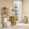 Afbeelding van Kleankin badkamerkast van bamboe - 33L x 36,5B x 67H cm - natuurlijk