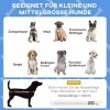 Afbeelding van PawHut Verhoogd Hondenbed met Luifel, Buitenbed voor Kleine en Middelgrote Honden Donkerblauw 76 x 6