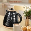 Afbeelding van Homcom waterkoker - Kunststof - 24,1L x 19,5B x 23,2H cm - Zwart