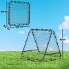 Afbeelding van HOMCOM Voetbal Rebounder - PE, Staal - 100L x 95B x 90H cm - Zwart