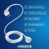 Afbeelding van Arebos Schuko verlengkabel 5 m | IP20 voor binnengebruik | kunststof | 1,5 mm² | wit