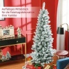 Afbeelding van HOMCOM Kunststof Kerstboom met Metaal, 65L x 65B x 183H cm, Groen