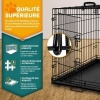 Afbeelding van TRESKO Opvouwbare Hondenkooi 77 x 48 x 54 cm met 2 Deuren voor Auto en Thuis