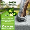 Afbeelding van Tillvex® Parasolstandaard 60 liter / 80 kg, 4-delig, weerbestendig, vulbaar met water of zand