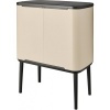 Afbeelding van Brabantia Bo Touch Bin Prullenbak - 11 + 23 liter - Afvalscheiding - Zacht Beige