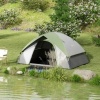 Afbeelding van Outsunny Campingtent van Polyester, Kunststof - 210L x 150B x 110H cm - Groen