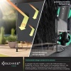 Afbeelding van KESSER® Zonnescherm Luifel verticale Zonwering 150 x 310 cm Klemluifel uittrekbaar en ondoorzichtig,
