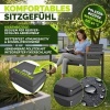 Afbeelding van Tillvex® Weerbestendige Tuinbank 3-4 Zits met Hoes & Kussens, tot 300kg Belastbaar