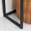 Afbeelding van HOMCOM Console Tafel - Spaanplaat, Staal - 80L x 30B x 76H cm - Natuurlijk Hout