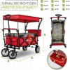 Afbeelding van TRESKO® Opvouwbare bolderkar met dak en koelvak, max. 150 kg, met rem en rubberen banden