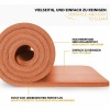 Afbeelding van TRESKO® fitnessmat yogamat pilatesmat 185 x 60 cm, oranje, 1 cm dik, ftalaatvrij