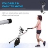 Afbeelding van HOMCOM fitnessfiets - staal/kunststof - 43 x 97 x 109 cm - zwart en grijs