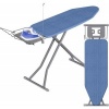 Afbeelding van SONGMICS Strijkplank 122 x 38 cm, In hoogte verstelbaar, Opvouwbaar, Middernachtblauw/Dovengrijs