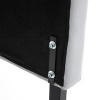 Afbeelding van HOMCOM hoofdeinde van populierenhout met grijze polyester bekleding 185 x 8 x 134 cm