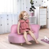 Afbeelding van HOMCOM Mini Kinderbank Roze Babyfauteuil Sofa L80 x B40 x H49 cm