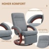 Afbeelding van HOMCOM Relaxfauteuil Polyester 86L x 68B x 100H cm - Grijs