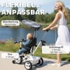 Afbeelding van HOMCOM Kinderdriewieler van Metaal en Kunststof, 105x47x98 cm, Wit