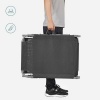 Afbeelding van Ligbed Antraciet 53x193cm, 150kg draagvermogen, opklapbaar met kap