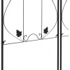 Afbeelding van Outsunny Tuinboog van staal - 50B x 181H cm - Zwart