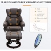Afbeelding van HOMCOM Relaxfauteuil met voetensteun - Kunstleer, staal - Zwart