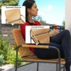 Afbeelding van Outsunny Rattan Bistroset - Staal, PE-Rattan - 54L x 66B x 76H cm - Geel