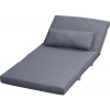 Afbeelding van HOMCOM eenpersoons slaapbank - 95x190x27,5 cm - grijs